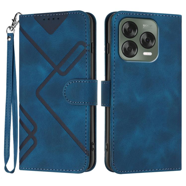 Line Pattern Skin Feel Leather Phone Case, For ZTE Blade A35e 4G, For ZTE Blade A35e Global, For ZTE Blade A35e Brazil, For ZTE nubia Music 2, For ZTE nubia S 5G A403ZT, For ZTE Blade V70 Design, For ZTE Blade A35 Lite, For ZTE Blade V70               ...
