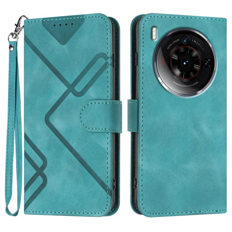 Line Pattern Skin Feel Leather Phone Case, For ZTE nubia Focus Pro, For ZTE nubia Music, For ZTE Blade A34, For ZTE nubia Z60 Ultra, For ZTE Blade A54, For ZTE Blade A73 4G / Blade V50 Design 4G, For ZTE Blade A73 5G, For ZTE Blade V50 Vita            ...