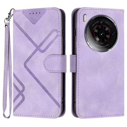 Line Pattern Skin Feel Leather Phone Case, For ZTE nubia Focus Pro, For ZTE nubia Music, For ZTE Blade A34, For ZTE nubia Z60 Ultra, For ZTE Blade A54, For ZTE Blade A73 4G / Blade V50 Design 4G, For ZTE Blade A73 5G, For ZTE Blade V50 Vita            ...
