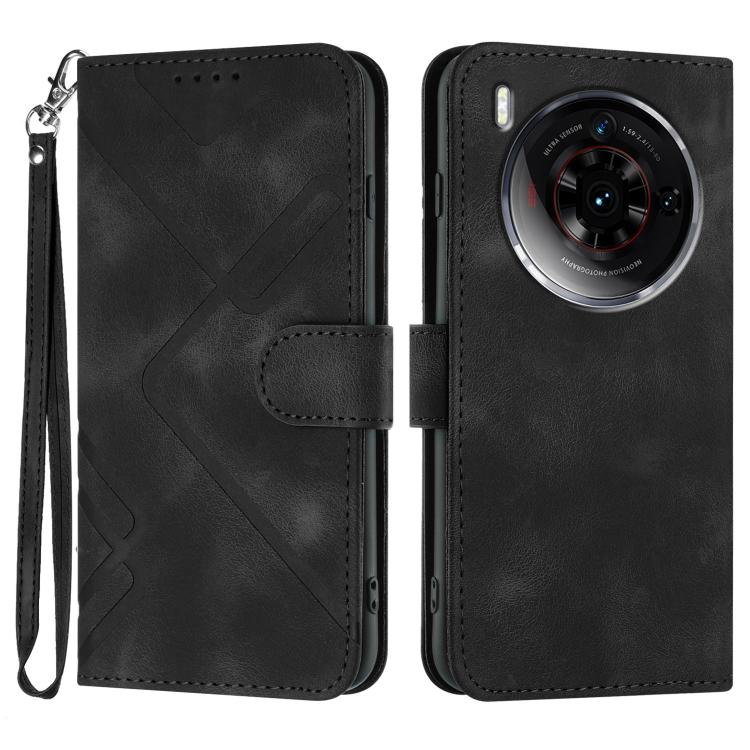 Line Pattern Skin Feel Leather Phone Case, For ZTE nubia Focus Pro, For ZTE nubia Music, For ZTE Blade A34, For ZTE nubia Z60 Ultra, For ZTE Blade A54, For ZTE Blade A73 4G / Blade V50 Design 4G, For ZTE Blade A73 5G, For ZTE Blade V50 Vita            ...