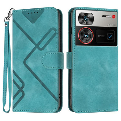 Line Pattern Skin Feel Leather Phone Case, For ZTE nubia Focus Pro, For ZTE nubia Music, For ZTE Blade A34, For ZTE nubia Z60 Ultra, For ZTE Blade A54, For ZTE Blade A73 4G / Blade V50 Design 4G, For ZTE Blade A73 5G, For ZTE Blade V50 Vita            ...