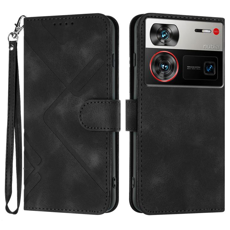 Line Pattern Skin Feel Leather Phone Case, For ZTE nubia Focus Pro, For ZTE nubia Music, For ZTE Blade A34, For ZTE nubia Z60 Ultra, For ZTE Blade A54, For ZTE Blade A73 4G / Blade V50 Design 4G, For ZTE Blade A73 5G, For ZTE Blade V50 Vita            ...