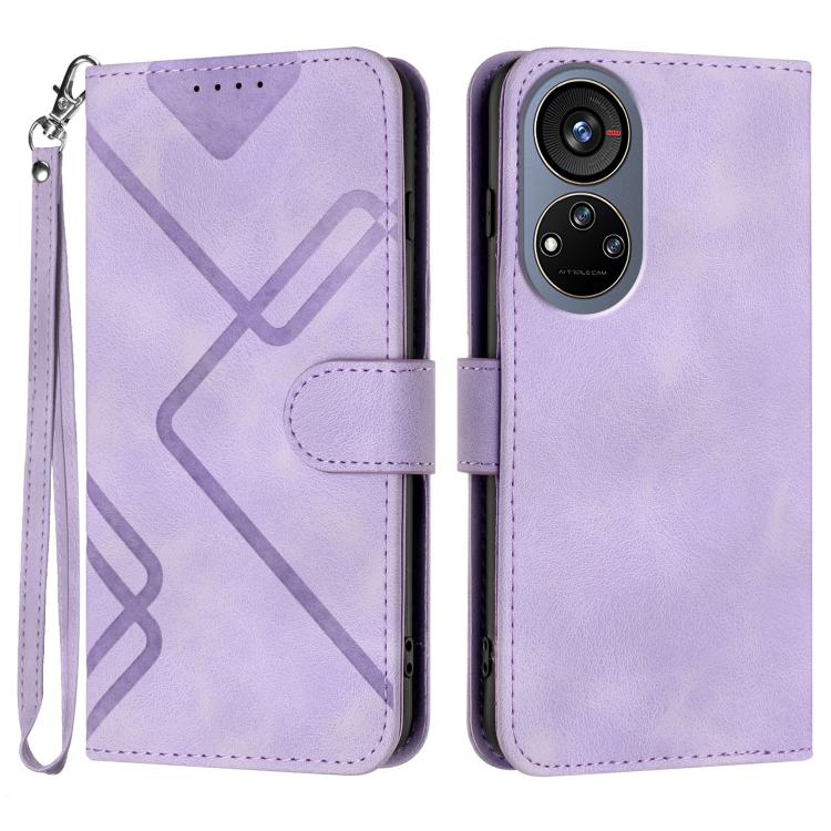 Line Pattern Skin Feel Leather Phone Case, For ZTE nubia Air Pro 5G, For ZTE nubia Neo 5 Pro 5G, For ZTE nubia Neo 5 5G, For ZTE nubia Neo 5 GT 5G, For ZTE Blade V80 Design / V80 Vita, For ZTE nubia V80 Max / Blade V80 Max, For ZTE Blade A56 Pro       ...