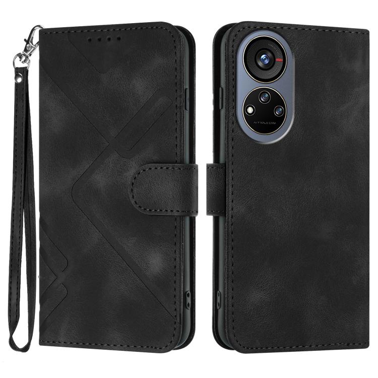 Line Pattern Skin Feel Leather Phone Case, For ZTE nubia Air Pro 5G, For ZTE nubia Neo 5 Pro 5G, For ZTE nubia Neo 5 5G, For ZTE nubia Neo 5 GT 5G, For ZTE Blade V80 Design / V80 Vita, For ZTE nubia V80 Max / Blade V80 Max, For ZTE Blade A56 Pro       ...