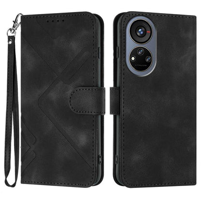 Line Pattern Skin Feel Leather Phone Case, For ZTE nubia Air Pro 5G, For ZTE nubia Neo 5 Pro 5G, For ZTE nubia Neo 5 5G, For ZTE nubia Neo 5 GT 5G, For ZTE Blade V80 Design / V80 Vita, For ZTE nubia V80 Max / Blade V80 Max, For ZTE Blade A56 Pro       ...