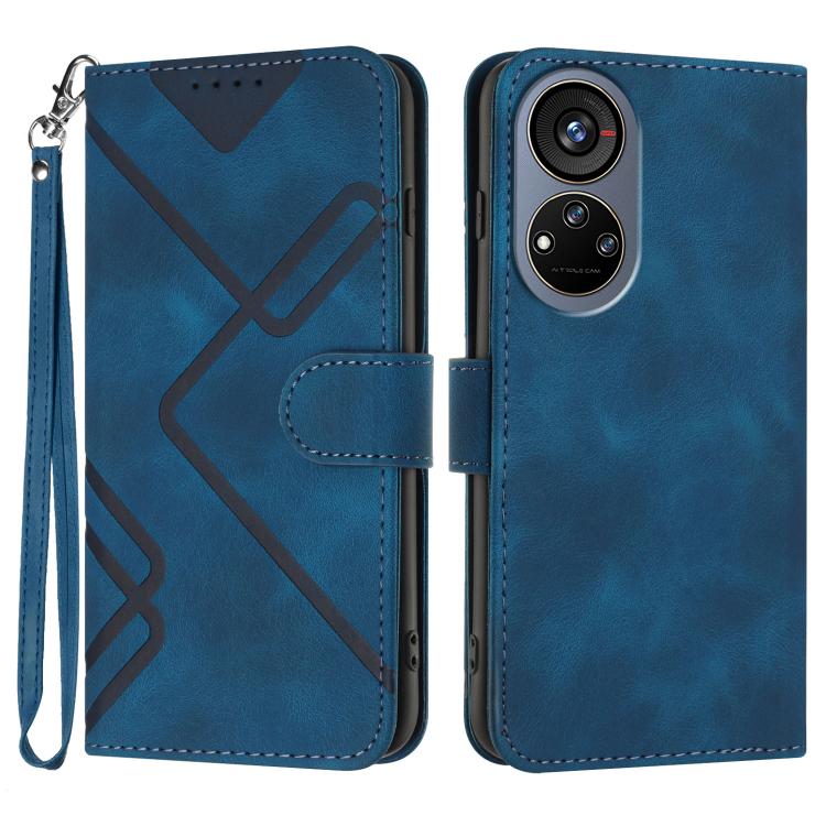 Line Pattern Skin Feel Leather Phone Case, For ZTE nubia Air Pro 5G, For ZTE nubia Neo 5 Pro 5G, For ZTE nubia Neo 5 5G, For ZTE nubia Neo 5 GT 5G, For ZTE Blade V80 Design / V80 Vita, For ZTE nubia V80 Max / Blade V80 Max, For ZTE Blade A56 Pro       ...