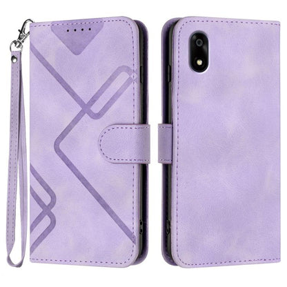 Line Pattern Skin Feel Leather Phone Case, For ZTE nubia Air Pro 5G, For ZTE nubia Neo 5 Pro 5G, For ZTE nubia Neo 5 5G, For ZTE nubia Neo 5 GT 5G, For ZTE Blade V80 Design / V80 Vita, For ZTE nubia V80 Max / Blade V80 Max, For ZTE Blade A56 Pro       ...