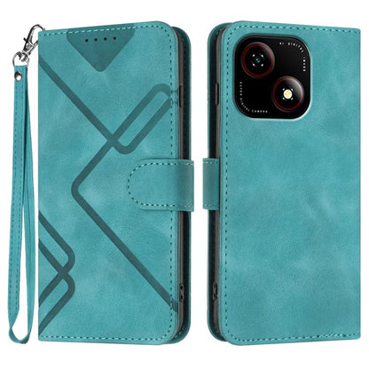Line Pattern Skin Feel Leather Phone Case, For ZTE Blade A35e 4G, For ZTE Blade A35e Global, For ZTE Blade A35e Brazil, For ZTE nubia Music 2, For ZTE nubia S 5G A403ZT, For ZTE Blade V70 Design, For ZTE Blade A35 Lite, For ZTE Blade V70               ...