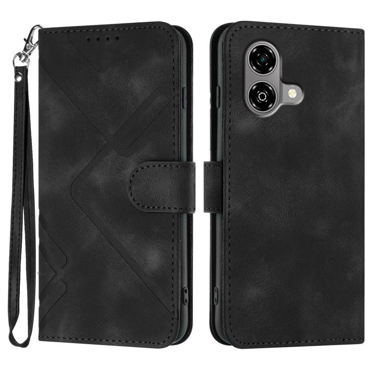 Line Pattern Skin Feel Leather Phone Case, For ZTE Blade A35e 4G, For ZTE Blade A35e Global, For ZTE Blade A35e Brazil, For ZTE nubia Music 2, For ZTE nubia S 5G A403ZT, For ZTE Blade V70 Design, For ZTE Blade A35 Lite, For ZTE Blade V70               ...