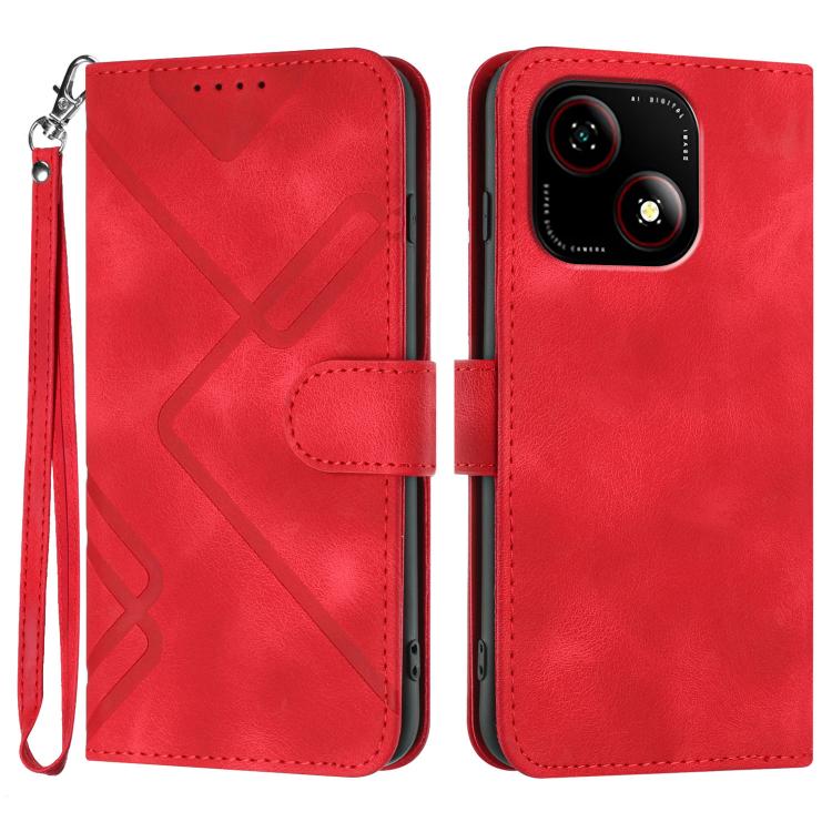 Line Pattern Skin Feel Leather Phone Case, For ZTE Blade A35e 4G, For ZTE Blade A35e Global, For ZTE Blade A35e Brazil, For ZTE nubia Music 2, For ZTE nubia S 5G A403ZT, For ZTE Blade V70 Design, For ZTE Blade A35 Lite, For ZTE Blade V70               ...