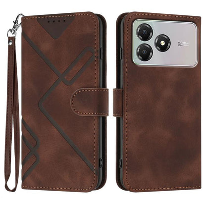 Line Pattern Skin Feel Leather Phone Case, For ZTE nubia Air Pro 5G, For ZTE nubia Neo 5 Pro 5G, For ZTE nubia Neo 5 5G, For ZTE nubia Neo 5 GT 5G, For ZTE Blade V80 Design / V80 Vita, For ZTE nubia V80 Max / Blade V80 Max, For ZTE Blade A56 Pro       ...