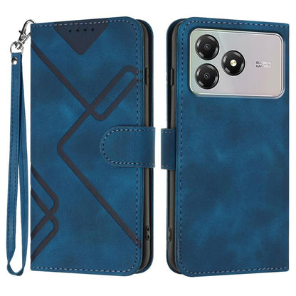 Line Pattern Skin Feel Leather Phone Case, For ZTE nubia Air Pro 5G, For ZTE nubia Neo 5 Pro 5G, For ZTE nubia Neo 5 5G, For ZTE nubia Neo 5 GT 5G, For ZTE Blade V80 Design / V80 Vita, For ZTE nubia V80 Max / Blade V80 Max, For ZTE Blade A56 Pro       ...
