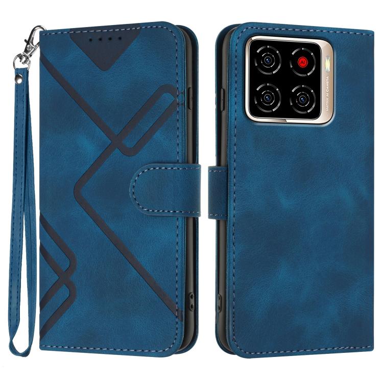 Line Pattern Skin Feel Leather Phone Case, For ZTE nubia Air Pro 5G, For ZTE nubia Neo 5 Pro 5G, For ZTE nubia Neo 5 5G, For ZTE nubia Neo 5 GT 5G, For ZTE Blade V80 Design / V80 Vita, For ZTE nubia V80 Max / Blade V80 Max, For ZTE Blade A56 Pro       ...