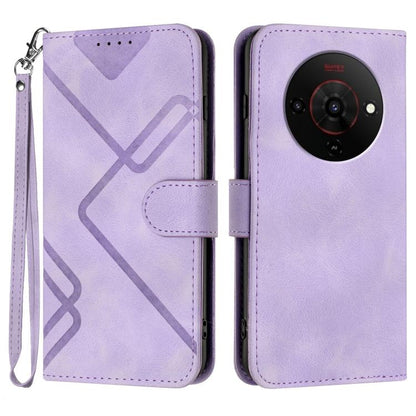 Line Pattern Skin Feel Leather Phone Case, For ZTE nubia Air Pro 5G, For ZTE nubia Neo 5 Pro 5G, For ZTE nubia Neo 5 5G, For ZTE nubia Neo 5 GT 5G, For ZTE Blade V80 Design / V80 Vita, For ZTE nubia V80 Max / Blade V80 Max, For ZTE Blade A56 Pro       ...