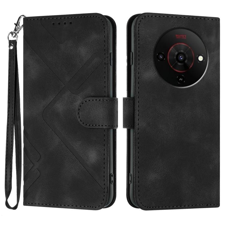 Line Pattern Skin Feel Leather Phone Case, For ZTE nubia Air Pro 5G, For ZTE nubia Neo 5 Pro 5G, For ZTE nubia Neo 5 5G, For ZTE nubia Neo 5 GT 5G, For ZTE Blade V80 Design / V80 Vita, For ZTE nubia V80 Max / Blade V80 Max, For ZTE Blade A56 Pro       ...