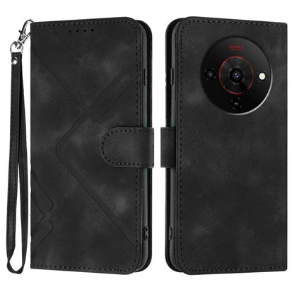 Line Pattern Skin Feel Leather Phone Case, For ZTE nubia Air Pro 5G, For ZTE nubia Neo 5 Pro 5G, For ZTE nubia Neo 5 5G, For ZTE nubia Neo 5 GT 5G, For ZTE Blade V80 Design / V80 Vita, For ZTE nubia V80 Max / Blade V80 Max, For ZTE Blade A56 Pro       ...