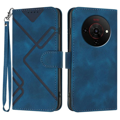 Line Pattern Skin Feel Leather Phone Case, For ZTE nubia Air Pro 5G, For ZTE nubia Neo 5 Pro 5G, For ZTE nubia Neo 5 5G, For ZTE nubia Neo 5 GT 5G, For ZTE Blade V80 Design / V80 Vita, For ZTE nubia V80 Max / Blade V80 Max, For ZTE Blade A56 Pro       ...