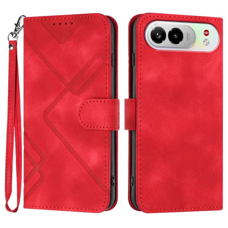 Line Pattern Skin Feel Leather Phone Case, For ZTE nubia Air Pro 5G, For ZTE nubia Neo 5 Pro 5G, For ZTE nubia Neo 5 5G, For ZTE nubia Neo 5 GT 5G, For ZTE Blade V80 Design / V80 Vita, For ZTE nubia V80 Max / Blade V80 Max, For ZTE Blade A56 Pro       ...