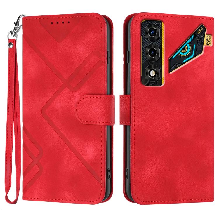 Line Pattern Skin Feel Leather Phone Case, For ZTE nubia Air Pro 5G, For ZTE nubia Neo 5 Pro 5G, For ZTE nubia Neo 5 5G, For ZTE nubia Neo 5 GT 5G, For ZTE Blade V80 Design / V80 Vita, For ZTE nubia V80 Max / Blade V80 Max, For ZTE Blade A56 Pro       ...