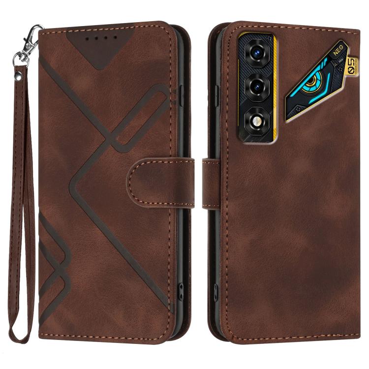 Line Pattern Skin Feel Leather Phone Case, For ZTE nubia Air Pro 5G, For ZTE nubia Neo 5 Pro 5G, For ZTE nubia Neo 5 5G, For ZTE nubia Neo 5 GT 5G, For ZTE Blade V80 Design / V80 Vita, For ZTE nubia V80 Max / Blade V80 Max, For ZTE Blade A56 Pro       ...