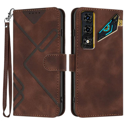 Line Pattern Skin Feel Leather Phone Case, For ZTE nubia Air Pro 5G, For ZTE nubia Neo 5 Pro 5G, For ZTE nubia Neo 5 5G, For ZTE nubia Neo 5 GT 5G, For ZTE Blade V80 Design / V80 Vita, For ZTE nubia V80 Max / Blade V80 Max, For ZTE Blade A56 Pro       ...
