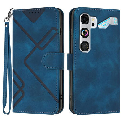 Line Pattern Skin Feel Leather Phone Case, For ZTE nubia Air Pro 5G, For ZTE nubia Neo 5 Pro 5G, For ZTE nubia Neo 5 5G, For ZTE nubia Neo 5 GT 5G, For ZTE Blade V80 Design / V80 Vita, For ZTE nubia V80 Max / Blade V80 Max, For ZTE Blade A56 Pro       ...