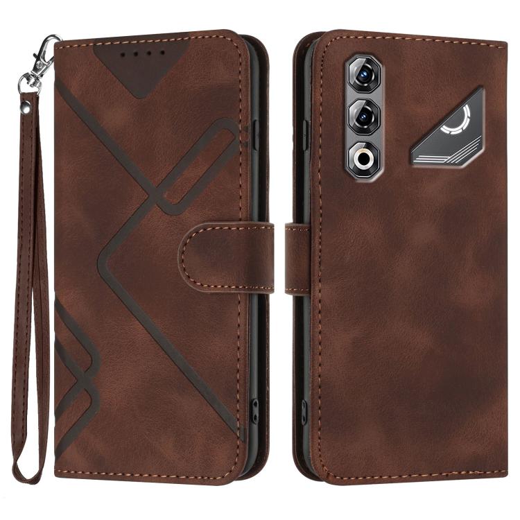 Line Pattern Skin Feel Leather Phone Case, For ZTE nubia Air Pro 5G, For ZTE nubia Neo 5 Pro 5G, For ZTE nubia Neo 5 5G, For ZTE nubia Neo 5 GT 5G, For ZTE Blade V80 Design / V80 Vita, For ZTE nubia V80 Max / Blade V80 Max, For ZTE Blade A56 Pro       ...