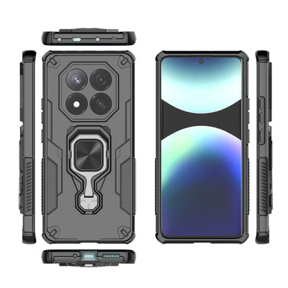 Metal Kickstand TPU Hybrid PC Phone Case, For Redmi Note 14 Pro 5G, For Redmi 14C 4G