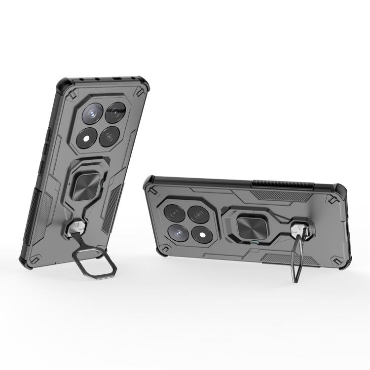 Metal Kickstand TPU Hybrid PC Phone Case, For Redmi Note 14 Pro 5G, For Redmi 14C 4G