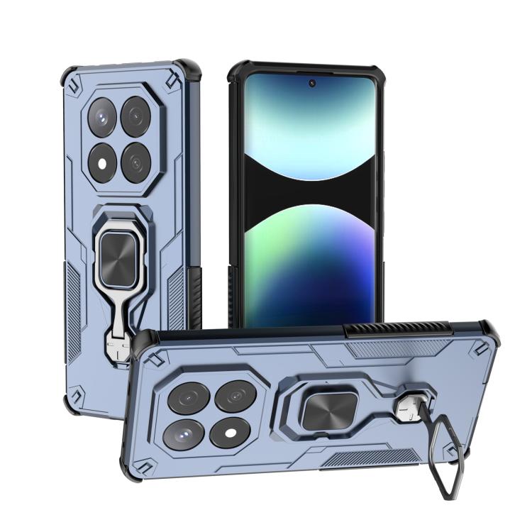 Metal Kickstand TPU Hybrid PC Phone Case, For Redmi Note 14 Pro 5G, For Redmi 14C 4G