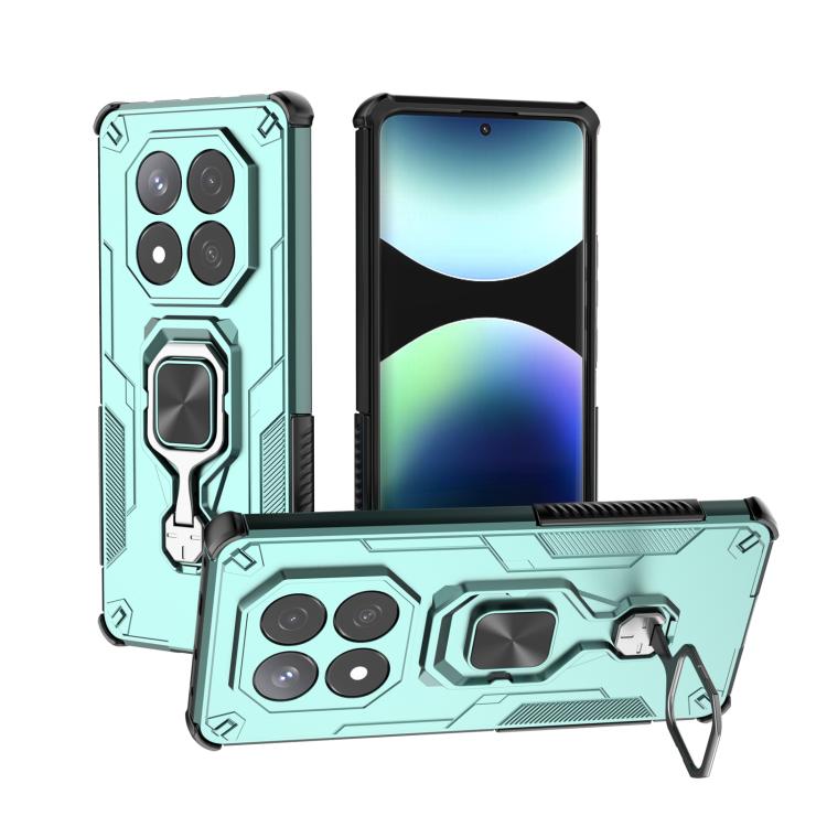 Metal Kickstand TPU Hybrid PC Phone Case, For Redmi Note 14 Pro 5G, For Redmi 14C 4G