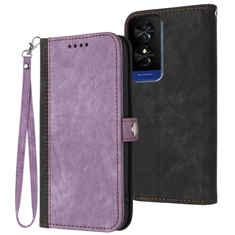 Side Buckle Double Fold Hand Strap Leather Phone Case, For TCL K70 5G, For TCL K70 SE T453D, For TCL K70 Power 4G, For TCL NxtPaper 70 Pro 5G, For TCL 60 SE NxtPaper 5G, For TCL 60 SE / TCL 605, For TCL 60R 5G, For TCL 503                              ...