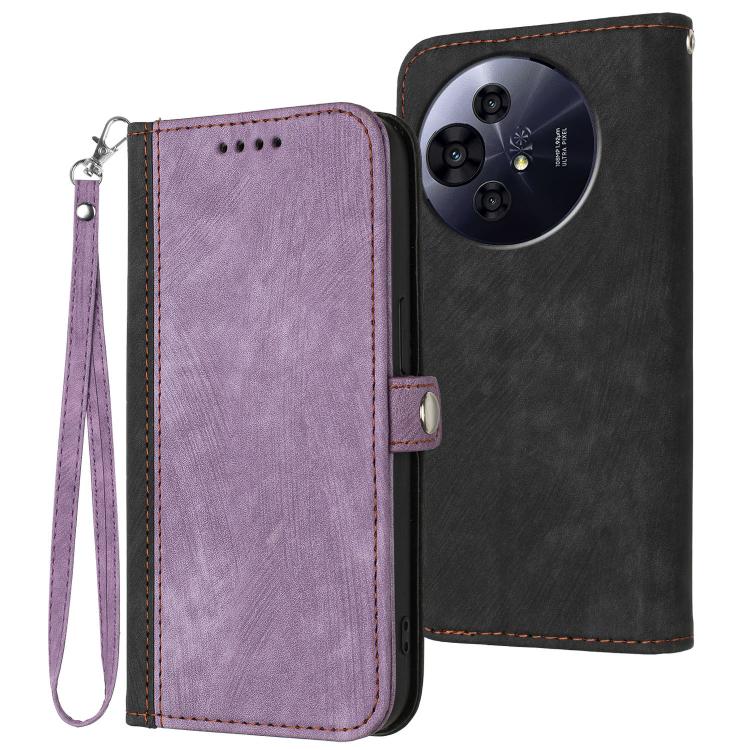 Side Buckle Double Fold Hand Strap Leather Phone Case, For TCL K70 5G, For TCL K70 SE T453D, For TCL K70 Power 4G, For TCL NxtPaper 70 Pro 5G, For TCL 60 SE NxtPaper 5G, For TCL 60 SE / TCL 605, For TCL 60R 5G, For TCL 503                              ...