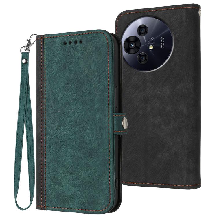 Side Buckle Double Fold Hand Strap Leather Phone Case, For TCL K70 5G, For TCL K70 SE T453D, For TCL K70 Power 4G, For TCL NxtPaper 70 Pro 5G, For TCL 60 SE NxtPaper 5G, For TCL 60 SE / TCL 605, For TCL 60R 5G, For TCL 503                              ...