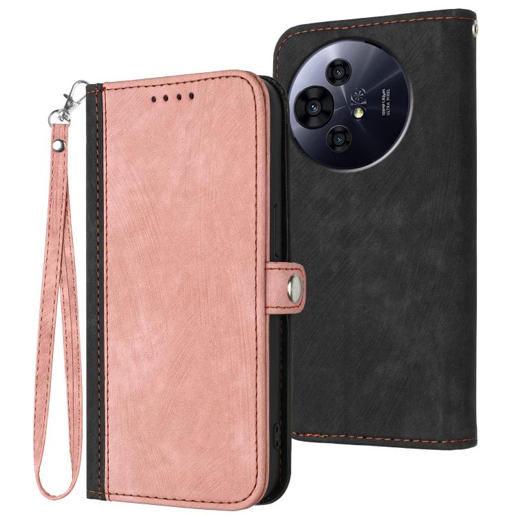 Side Buckle Double Fold Hand Strap Leather Phone Case, For TCL K70 5G, For TCL K70 SE T453D, For TCL K70 Power 4G, For TCL NxtPaper 70 Pro 5G, For TCL 60 SE NxtPaper 5G, For TCL 60 SE / TCL 605, For TCL 60R 5G, For TCL 503                              ...