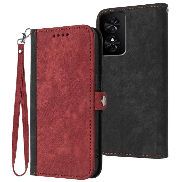 Side Buckle Double Fold Hand Strap Leather Phone Case, For TCL K70 5G, For TCL K70 SE T453D, For TCL K70 Power 4G, For TCL NxtPaper 70 Pro 5G, For TCL 60 SE NxtPaper 5G, For TCL 60 SE / TCL 605, For TCL 60R 5G, For TCL 503                              ...