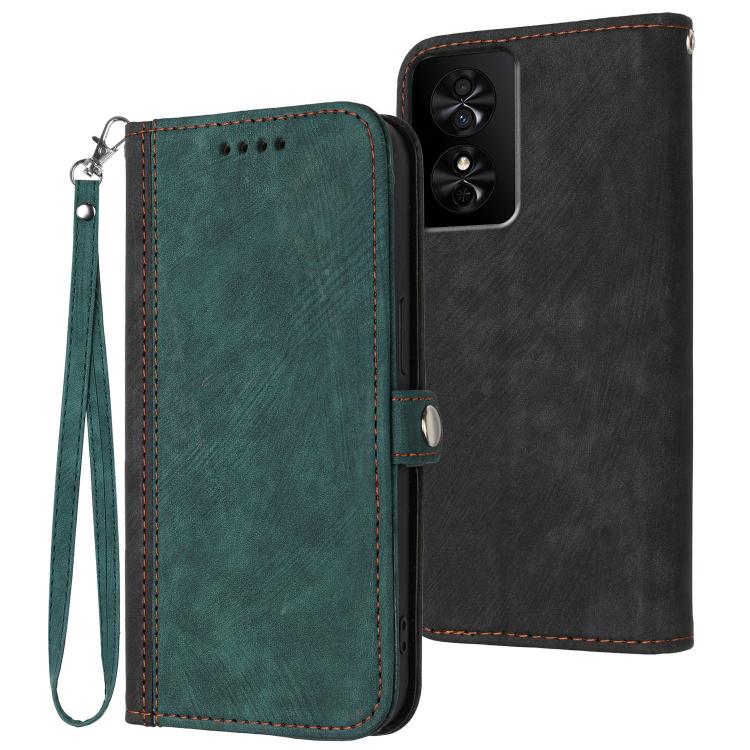 Side Buckle Double Fold Hand Strap Leather Phone Case, For TCL K70 5G, For TCL K70 SE T453D, For TCL K70 Power 4G, For TCL NxtPaper 70 Pro 5G, For TCL 60 SE NxtPaper 5G, For TCL 60 SE / TCL 605, For TCL 60R 5G, For TCL 503                              ...