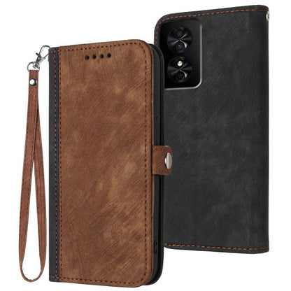 Side Buckle Double Fold Hand Strap Leather Phone Case, For TCL K70 5G, For TCL K70 SE T453D, For TCL K70 Power 4G, For TCL NxtPaper 70 Pro 5G, For TCL 60 SE NxtPaper 5G, For TCL 60 SE / TCL 605, For TCL 60R 5G, For TCL 503                              ...