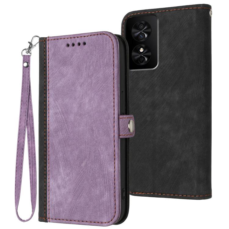 Side Buckle Double Fold Hand Strap Leather Phone Case, For TCL K70 5G, For TCL K70 SE T453D, For TCL K70 Power 4G, For TCL NxtPaper 70 Pro 5G, For TCL 60 SE NxtPaper 5G, For TCL 60 SE / TCL 605, For TCL 60R 5G, For TCL 503                              ...
