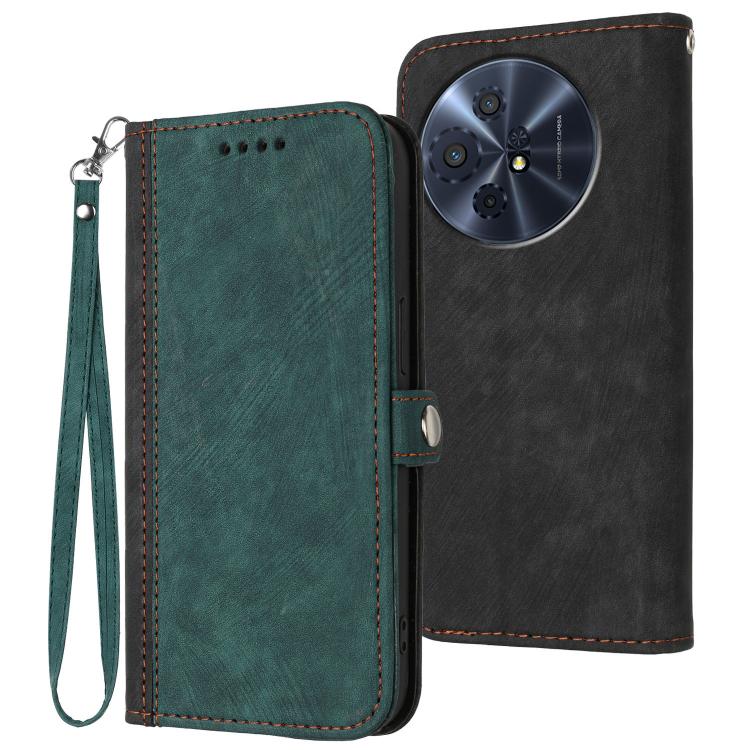 Side Buckle Double Fold Hand Strap Leather Phone Case, For TCL K70 5G, For TCL K70 SE T453D, For TCL K70 Power 4G, For TCL NxtPaper 70 Pro 5G, For TCL 60 SE NxtPaper 5G, For TCL 60 SE / TCL 605, For TCL 60R 5G, For TCL 503                              ...