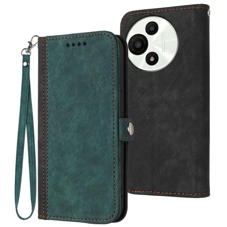 Side Buckle Double Fold Hand Strap Leather Phone Case, For TCL K70 5G, For TCL K70 SE T453D, For TCL K70 Power 4G, For TCL NxtPaper 70 Pro 5G, For TCL 60 SE NxtPaper 5G, For TCL 60 SE / TCL 605, For TCL 60R 5G, For TCL 503                              ...