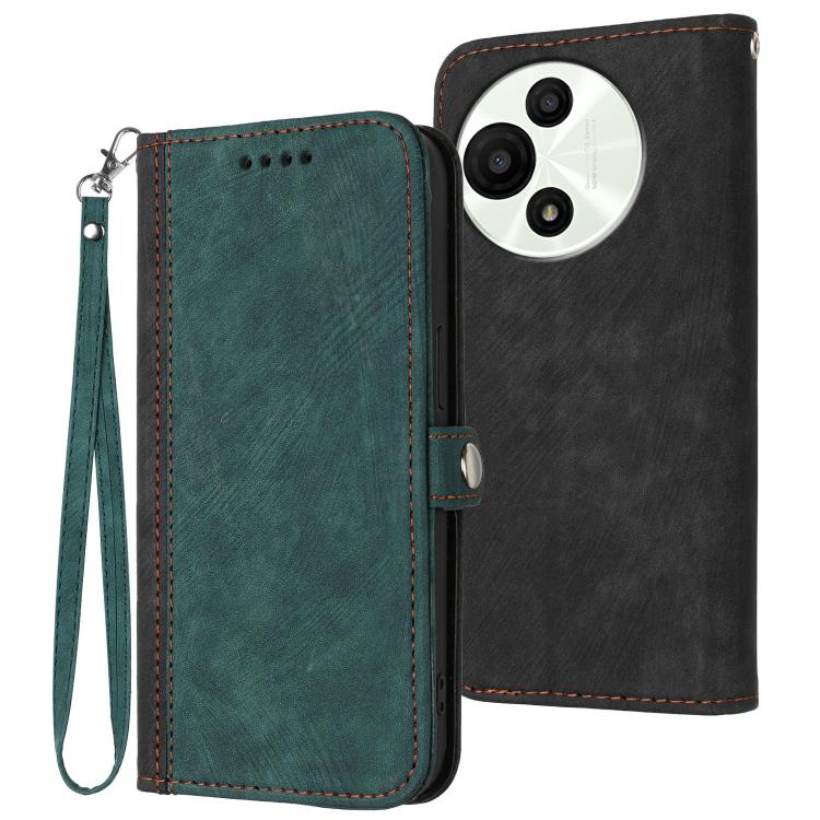Side Buckle Double Fold Hand Strap Leather Phone Case, For TCL K70 5G, For TCL K70 SE T453D, For TCL K70 Power 4G, For TCL NxtPaper 70 Pro 5G, For TCL 60 SE NxtPaper 5G, For TCL 60 SE / TCL 605, For TCL 60R 5G, For TCL 503                              ...