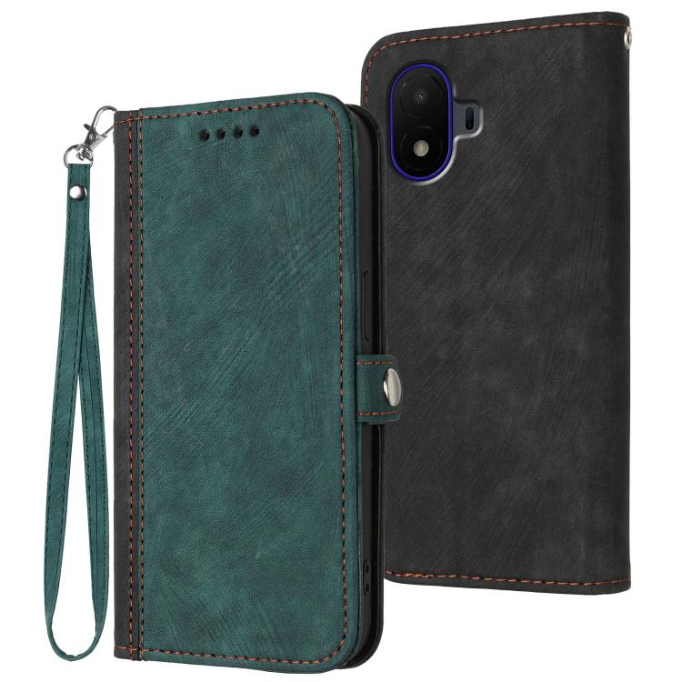 Side Buckle Double Fold Hand Strap Leather Phone Case, For TCL K70 5G, For TCL K70 SE T453D, For TCL K70 Power 4G, For TCL NxtPaper 70 Pro 5G, For TCL 60 SE NxtPaper 5G, For TCL 60 SE / TCL 605, For TCL 60R 5G, For TCL 503                              ...