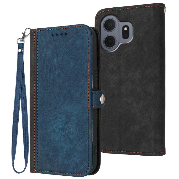 Side Buckle Double Fold Hand Strap Leather Phone Case, For TCL K70 5G, For TCL K70 SE T453D, For TCL K70 Power 4G, For TCL NxtPaper 70 Pro 5G, For TCL 60 SE NxtPaper 5G, For TCL 60 SE / TCL 605, For TCL 60R 5G, For TCL 503                              ...