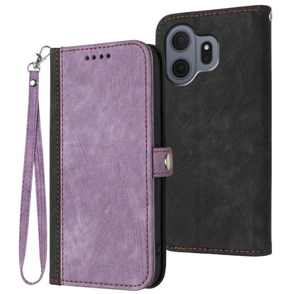 Side Buckle Double Fold Hand Strap Leather Phone Case, For TCL K70 5G, For TCL K70 SE T453D, For TCL K70 Power 4G, For TCL NxtPaper 70 Pro 5G, For TCL 60 SE NxtPaper 5G, For TCL 60 SE / TCL 605, For TCL 60R 5G, For TCL 503                              ...