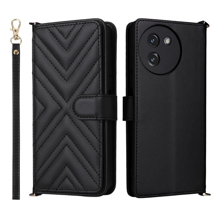 Multifunctional 6-Card Slots Leather Phone Case with Wrist Strap, For Doogee Note 56X / Note 56X Pro, For Doogee Note 59 / Note 59 Pro, For Doogee Note 58 / Note 58 Pro