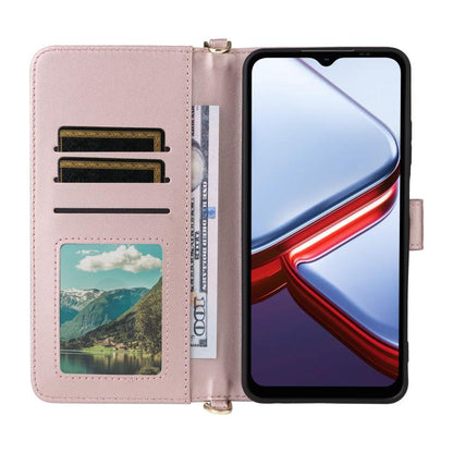 Multifunctional 6-Card Slots Leather Phone Case with Wrist Strap, For Doogee Note 56X / Note 56X Pro, For Doogee Note 59 / Note 59 Pro, For Doogee Note 58 / Note 58 Pro