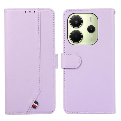 ABEEL Delicate Texture Splicing RFID Leather Phone Case, For Redmi A5 4G 171.7mm / Poco C71, For Redmi Note 14s, For Redmi Note 14 4G 164.84mm, For Redmi Turbo 4 Pro