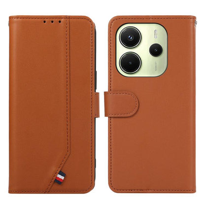 ABEEL Delicate Texture Splicing RFID Leather Phone Case, For Redmi A5 4G 171.7mm / Poco C71, For Redmi Note 14s, For Redmi Note 14 4G 164.84mm, For Redmi Turbo 4 Pro