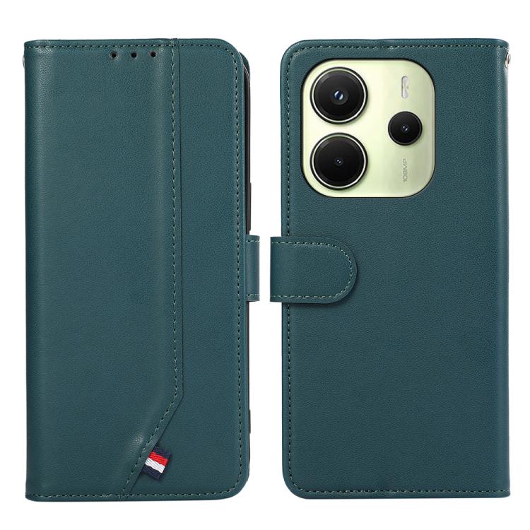 ABEEL Delicate Texture Splicing RFID Leather Phone Case, For Redmi A5 4G 171.7mm / Poco C71, For Redmi Note 14s, For Redmi Note 14 4G 164.84mm, For Redmi Turbo 4 Pro